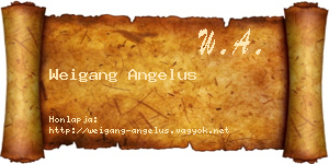 Weigang Angelus névjegykártya